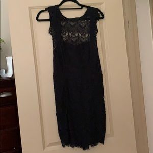 Free People Black Dress with Low Square Back